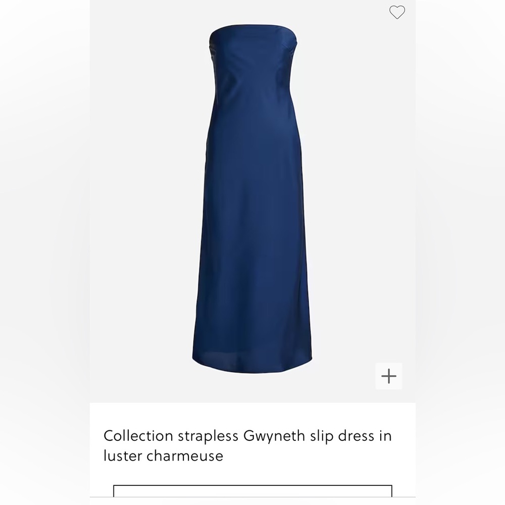 NWT J CREW Gwyneth Strapless dress, red